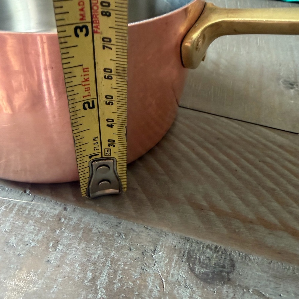 Paul Revers copper pot with Gold Handle - Picture 2 of 5